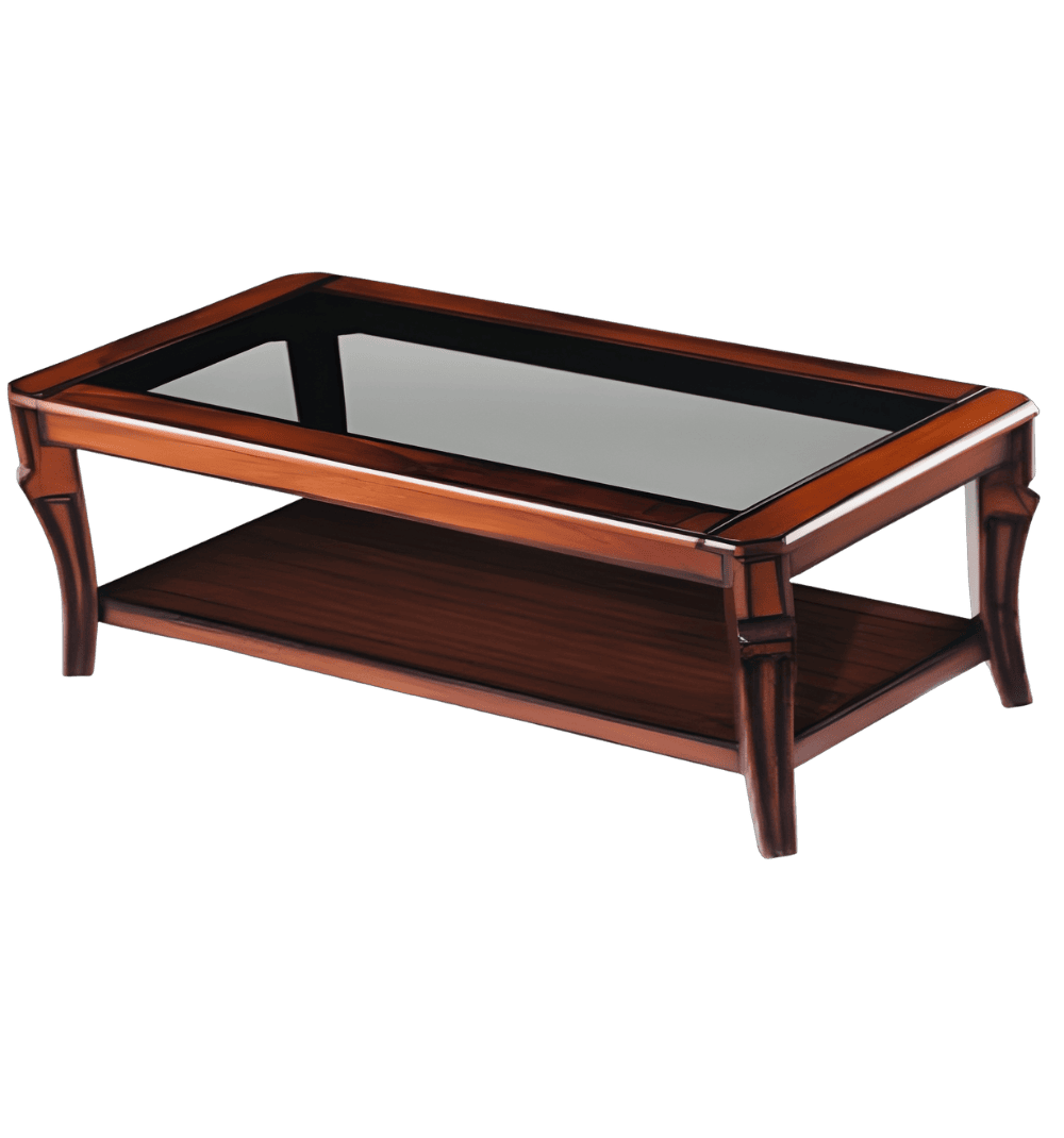 Vismaya Center Table Black Glass