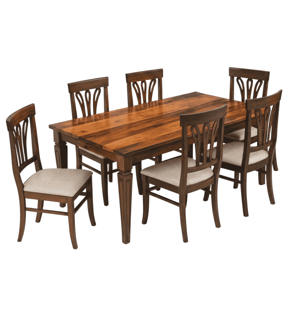 Akasha Dining Set Digital Printed Marble