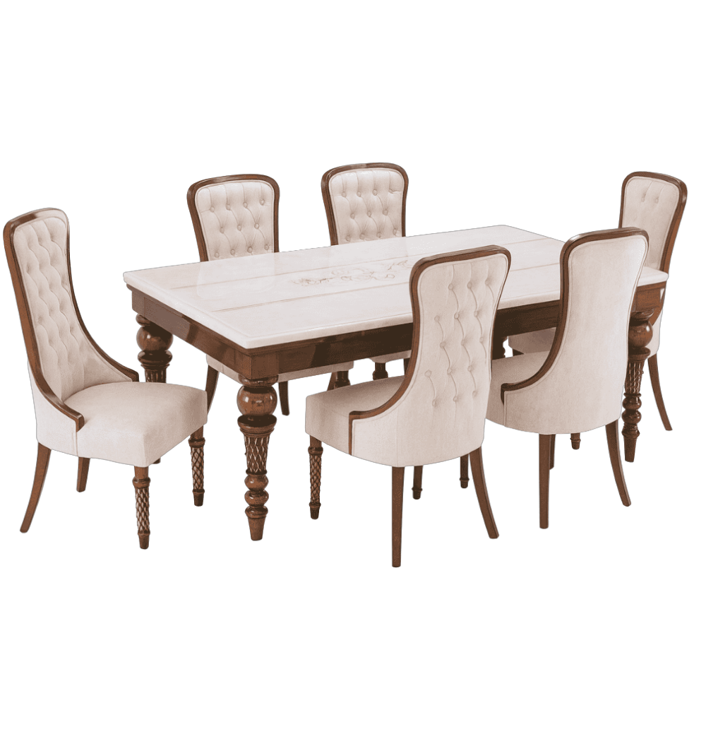 Moksha Dining Set (6s) Bottochino Marble