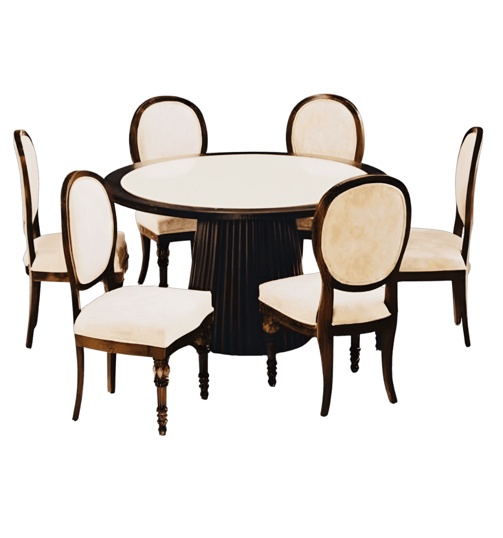 Prerana Dining Set Ceramic Marble