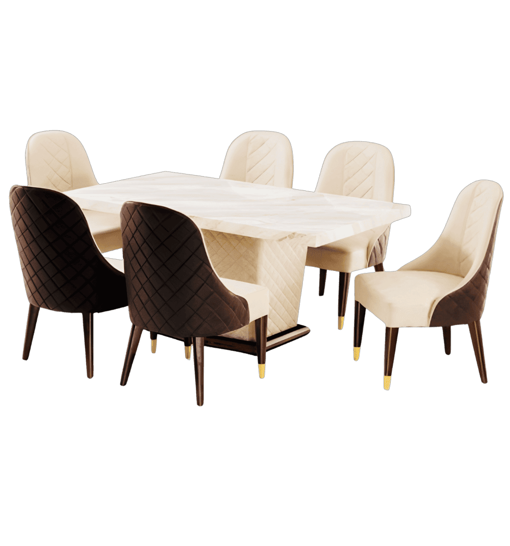 Sanskara Dining Set (6s) Imported Marble