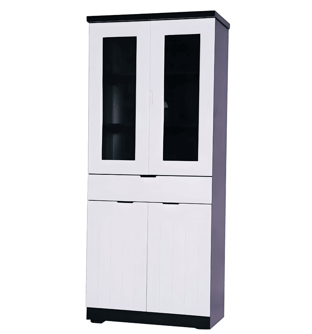 Srinagara Book Shelf, (White) MDF Polish