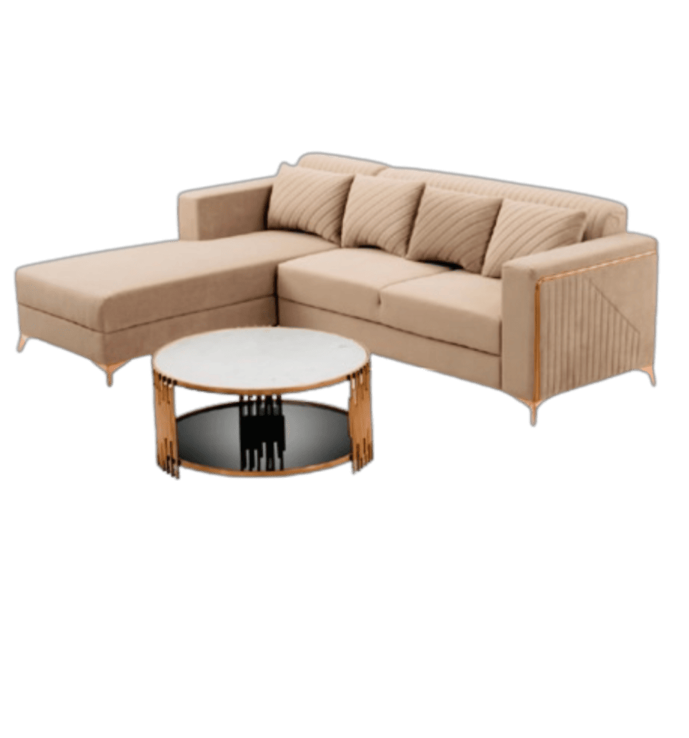Sofa Set Cappuccino L Shape