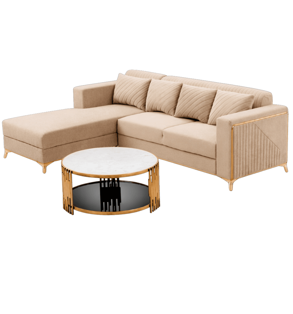 Sofa Set Cappuccino L Shape