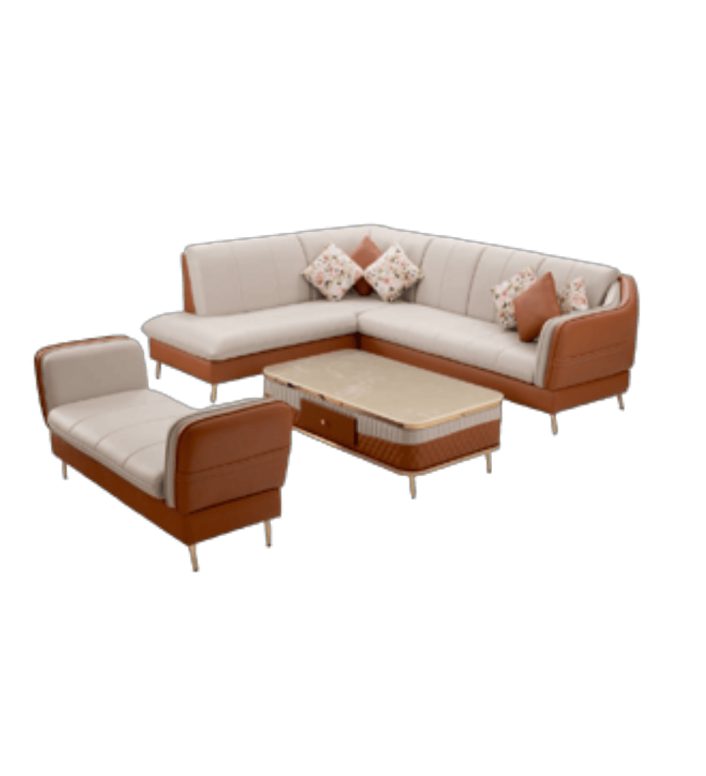  Harley L Shape + Divider Sofa Set