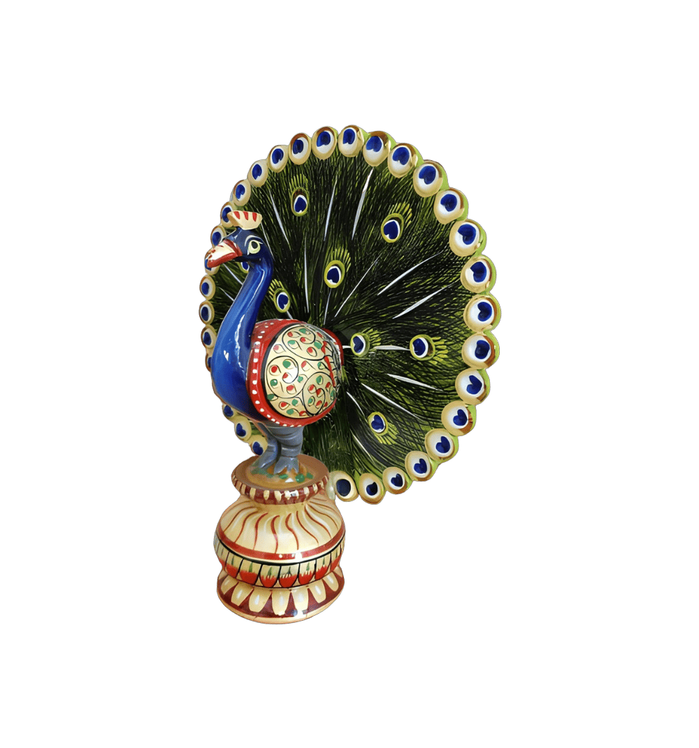 Wooden color Peacock
